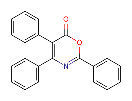 Molecular Structure of 30237-78-6 (6H-1,3-Oxazin-6-one, 2,4,5-triphenyl-)