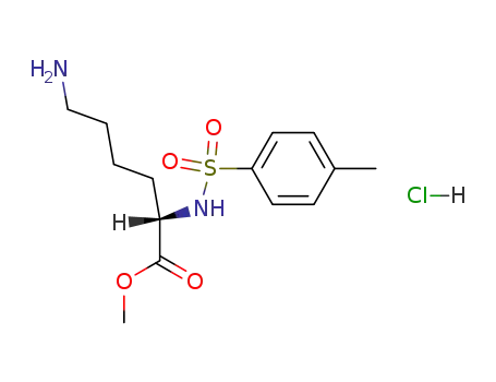 Molecular Structure of 5266-48-8 (N-[P-TOLUENESULFONYL]-L-LYSINE METHYL ESTER HYDROCHLORIDE)