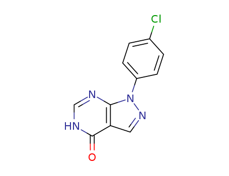 4H-Pyrazolo[3,4-d]pyrimidin-4-one,1-(4-chlorophenyl)-1,5-dihydro-(5334-29-2)