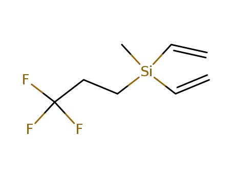 Molecular Structure of 757-85-7 (methyl(3,3,3-trifluoropropyl)divinylsilane)