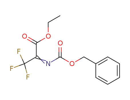 Molecular Structure of 126535-92-0 (ETHYL 2-[BENZYLOXYCARBONYLIMINO]-3,3,3-TRIFLUORO-PROPIONATE)