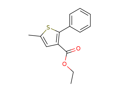 3-Thiophenecarboxylic acid, 5-methyl-2-phenyl-, ethyl ester