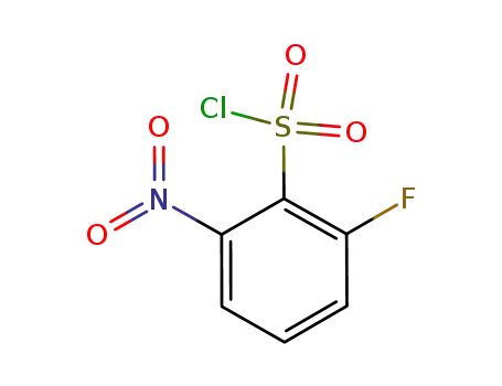 Molecular Structure of 887266-98-0 (2-FLUORO-6-NITROBENZENESULPHONYL CHLORIDE)
