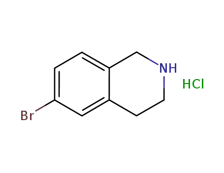 Molecular Structure of 215798-19-9 (6-BROMO-1,2,3,4-TETRAHYDROISOQUINOLINE HYDROCHLORIDE)