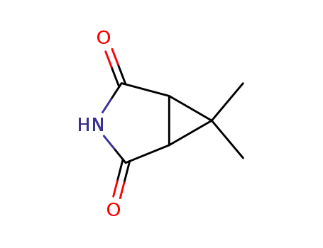 Molecular Structure of 194421-56-2 ((1R,5S)-6,6-diMethyl-3-azabicyclo[3.1.0]hexane-2,4-dione)