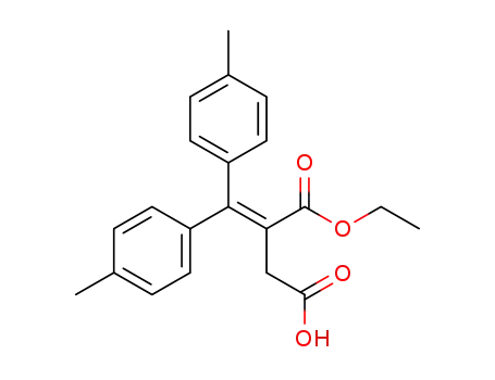 Molecular Structure of 95698-26-3 (2-Di-p-tolylmethylene-succinic acid 1-ethyl ester)