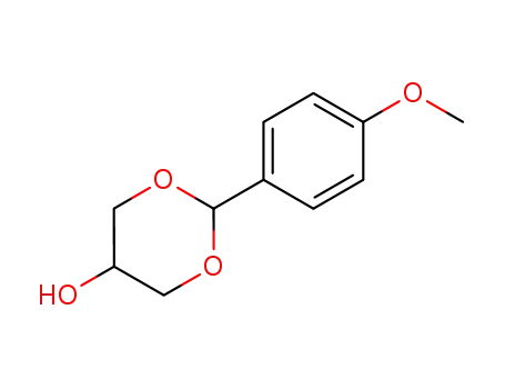 Molecular Structure of 4740-85-6 (2-(4-Methoxyphenyl)-5-hydroxy-1,3-dioxane, 95%)