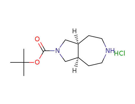 Molecular Structure of 1588507-46-3 (cis-2-Boc-octahydro-pyrrolo[3,4-d]azepine hydrochloride)