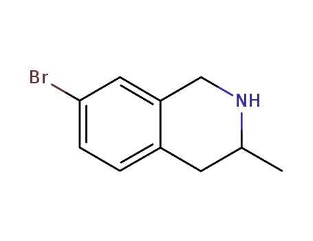 Molecular Structure of 848185-12-6 (7-bromo-3-methyl-1,2,3,4-tetrahydroisoquinoline)