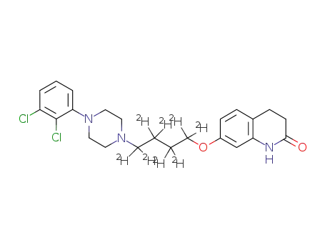 Molecular Structure of 1089115-04-7 (Aripiprazole-d8 (butyl-d8))