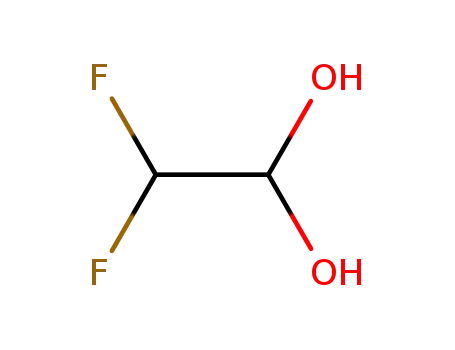Molecular Structure of 431-12-9 (2,2-difluoro-ethane-1,1-diol)