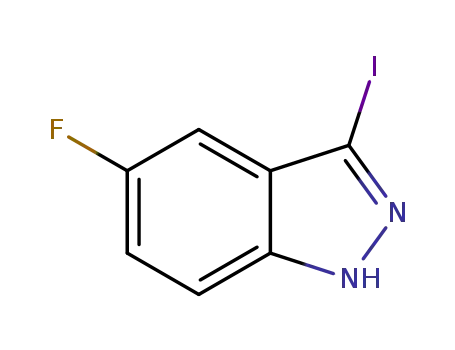 Molecular Structure of 858629-06-8 (5-Fluoro-3-iodo-1H-indazole)