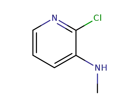 Molecular Structure of 40932-43-2 (2-Chloro-3-methylaminopyridine)