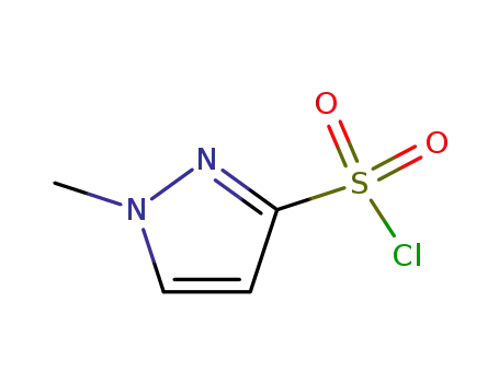 Molecular Structure of 89501-90-6 (1-METHYL-1H-PYRAZOLE-3-SULFONYL CHLORIDE)