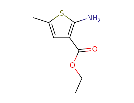 Molecular Structure of 4815-32-1 (2-AMINO-5-METHYL-THIOPHENE-3-CARBOXYLIC ACID ETHYL ESTER)