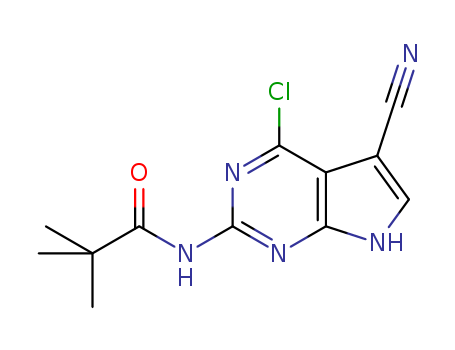 N-(4-Chloro-5-cyano-7H-pyrrolo[2,3-d]pyriMidin-2-yl)-2,2-diMethylpropanaMide(1000981-99-6)