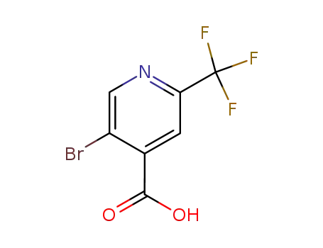 Molecular Structure of 749875-16-9 (5-Bromo-2-trifluoromethyl-isonicotinic acid)