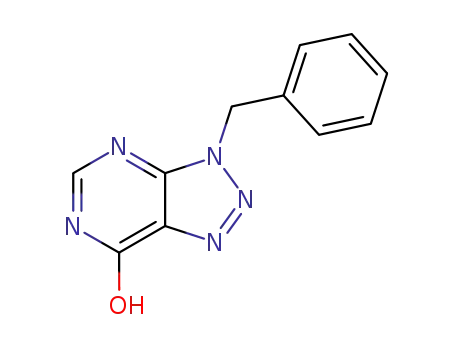 Molecular Structure of 21324-31-2 (3-BENZYL-3H-[1,2,3]TRIAZOLO[4,5-D]PYRIMIDIN-7-OL)