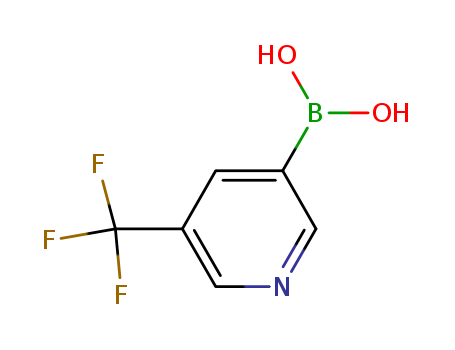 947533-51-9  C6H5BF3NO2  5-Trifluoromethyl-pyridine-3-boronic acid  CAS NO.947533-51-9