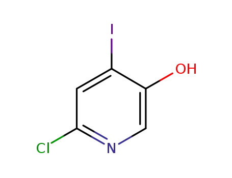 Molecular Structure of 877133-58-9 (3-PYRIDINOL, 6-CHLORO-4-IODO-)