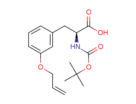 Molecular Structure of 1175919-93-3 (4-Allyloxy-N-Boc-L-phenylalanine, 95%)