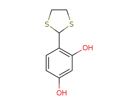 1,3-Benzenediol, 4-(1,3-dithiolan-2-yl)- (9CI)