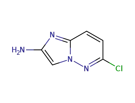 Molecular Structure of 887625-09-4 (2-Amino-6-chloroimidazo[1,2-b]pyridazine)