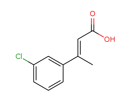 Molecular Structure of 7394-51-6 (2-Butenoic acid, 3-(3-chlorophenyl)-, (E)-)