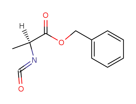Molecular Structure of 110455-07-7 (Propanoic acid, 2-isocyanato-, phenylmethyl ester, (S)-)