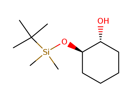 Molecular Structure of 132162-12-0 (Cyclohexanol, 2-[[(1,1-dimethylethyl)dimethylsilyl]oxy]-, cis-)