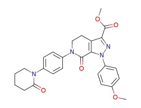 1H-Pyrazolo[3,4-c]pyridine-3-carboxylic acid, 4,5,6,7-tetrahydro-1-(4-Methoxyphenyl)-7-oxo-6-[4-(2-oxo-1-piperidinyl)phenyl]-, Methyl ester