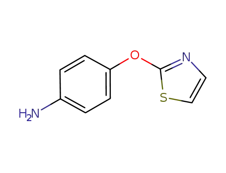 Molecular Structure of 105350-49-0 (4-(thiazol-2-yloxy)benzenamine)