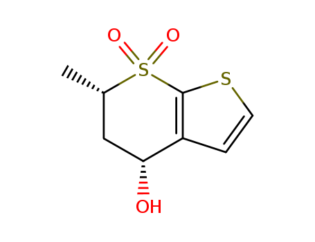 (4R,6S)-5,6-Dihydro-4-hydroxy-6-methylthieno[2,3-b]thiopyran-7,7-dioxide(147128-77-6)