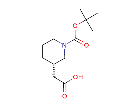 3-Piperidineacetic acid, 1-[(1,1-dimethylethoxy)carbonyl]-, (3S)-