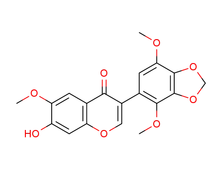 Molecular Structure of 1252801-64-1 (O<SUP>7</SUP>-demethyl glaziovianin A)