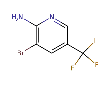 Molecular Structure of 79456-30-7 (2-Amino-3-bromo-5-(trifluoromethyl)-pyridine)