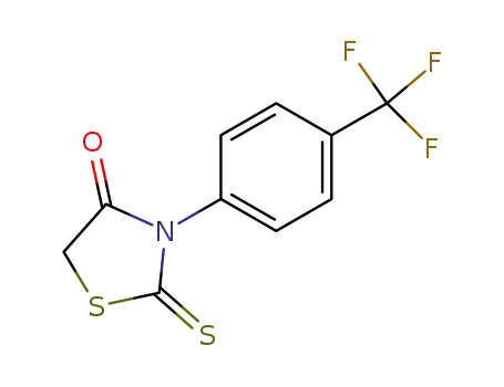 Molecular Structure of 57669-54-2 (2-thioxo-3-[4-(trifluoromethyl)phenyl]-1,3-thiazolidin-4-one)