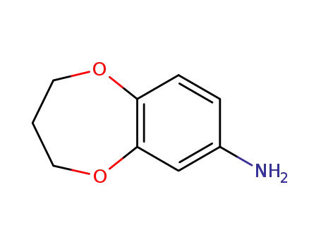 Molecular Structure of 175136-34-2 (3,4-DIHYDRO-2H-1,5-BENZODIOXEPIN-7-AMINE)