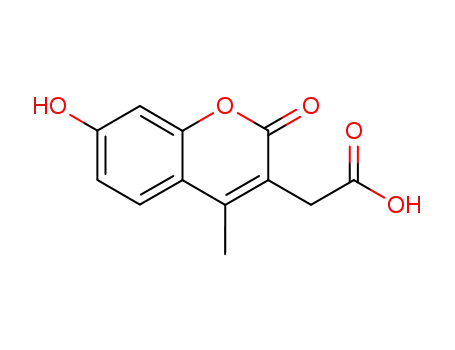 Molecular Structure of 5852-10-8 (7-HYDROXY-4-METHYL-3-COUMARINYLACETIC ACID)