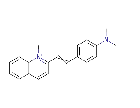 Molecular Structure of 3915-61-5 (1-METHYL-2-P-DIMETHYLAMINO-STYRYL-QUINOLINIUM-IODIDE)