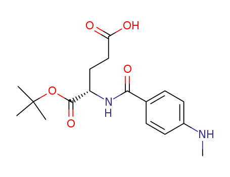 Molecular Structure of 511544-87-9 (α-tert-butyl-N-[4-(methylamino)benzoyl]-L-glutamate)