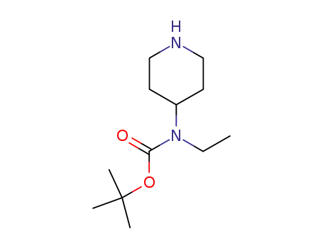 Molecular Structure of 313977-45-6 (4-Boc-4-Ethylaminopiperidine)