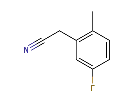 Molecular Structure of 80141-97-5 (5-Fluoro-2-methylbenzyl cyanide)