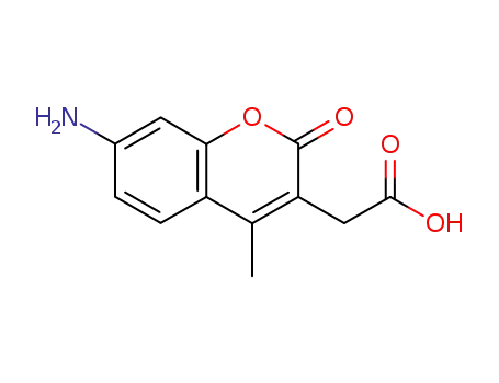 Molecular Structure of 106562-32-7 (7-AMINO-4-METHYL-3-COUMARINYLACETIC ACID)
