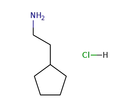 Molecular Structure of 684221-26-9 (Cyclopentaneethanamine hydrochloride)