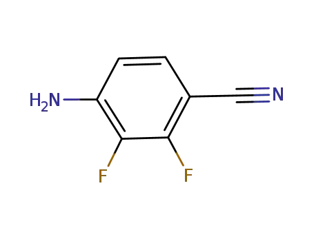 Molecular Structure of 112279-71-7 (4-AMINO-2,3-DIFLUOROBENZONITRILE)