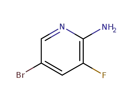 Molecular Structure of 748812-37-5 (2-Amino-5-bromo-3-fluoropyridine)