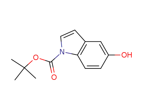 Molecular Structure of 434958-85-7 (1-Boc-5-hydroxyindole)