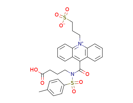 10-(3-Sulfopropyl)-N-tosyl-N-(3-carboxypropyl)acridinium-9-carboxamide
