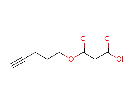 Molecular Structure of 1448599-87-8 (3-oxo-3-(pent-4-yn-1-yloxy)propanoic acid)